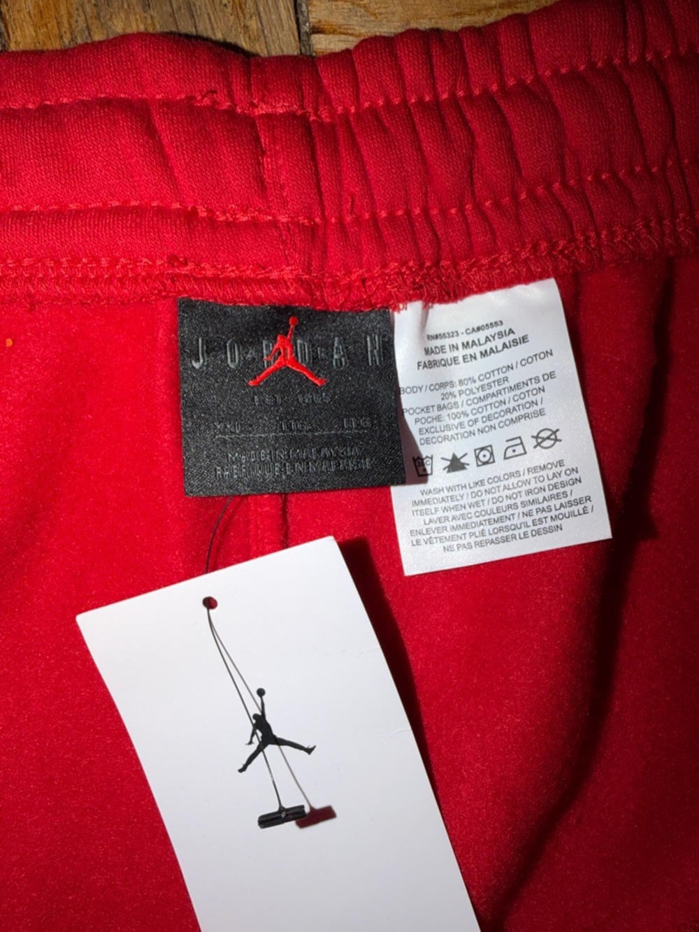 NWT Jordan Red Athletic Shorts with Jumpman Logo size XXL - Picture 5 of 8